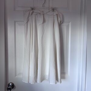 Belle Pogue Ivory Circle Maxi Skirt